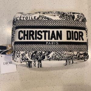 Dior makeup bag